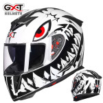 GXT motorcycle helmet double lens anti fog helmet uncovering helmet full helmet