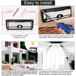 136led four side solar human body induction lamp outdoor wall lamp
