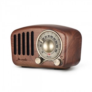 Wooden Bluetooth speaker retro portable