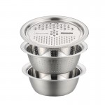 Multifunctional thickened stainless steel shaving basin drainage basin