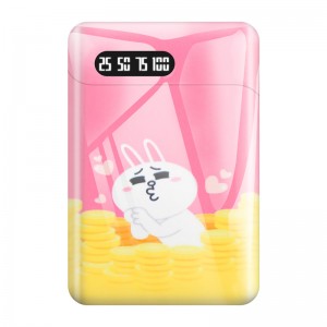 2.1a fast charging portable cute cartoon mobile power supply