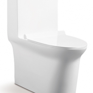 S-trap: 300/400mm  Siphonic one piece toilet