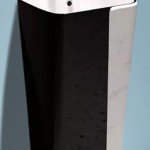 one piece floor basin