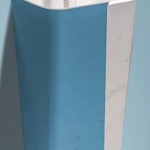 one piece floor basin