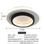 fixtures pop square acrylic home decoration Hallway Corridor LED Ceiling Light