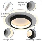 fixtures pop square acrylic home decoration Hallway Corridor LED Ceiling Light