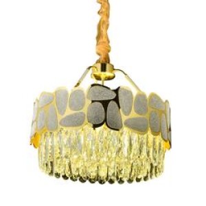 black gold LED hanging lights home nordic modern