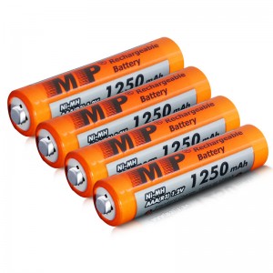 7 aaa1.2v 1250mah nickel metal hydride rechargeable battery