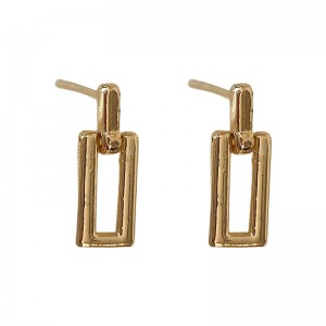 Small geometric earrings metal wind