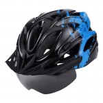 Integrated magnetic suction wind lens helmet