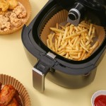 Special paper tray for air fryer is padded with oil paper