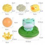 Electric water spray frog bathroom bath toy