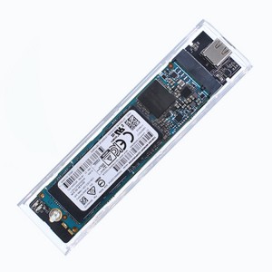 Transparent type-C m.2 nvme mobile hard disk