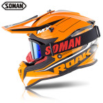 Soman motorcycle off-road helmet riding locomotive full cover speed drop helmet with off-road windshield ECE standard