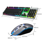 USB wired keyboard and mouse set